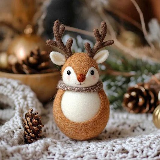 Handmade Felt Reindeer Doll