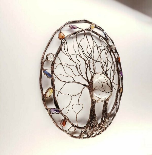 Circle Of Life-Metal Tree Wall Art