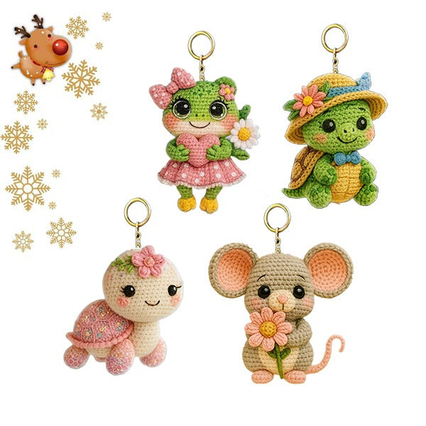 Adorable Crochet Animal Keychains