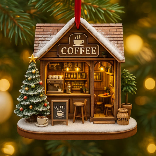 Coffee Shop Christmas Decorations