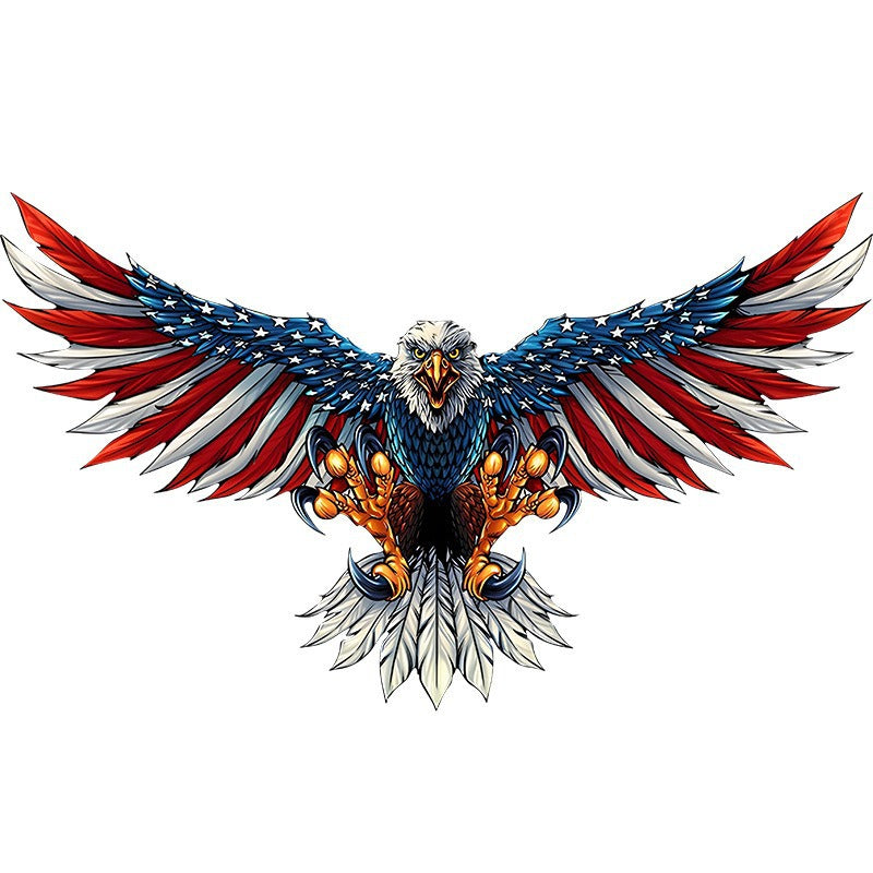 Handmade Bald Eagle With Flag Wings