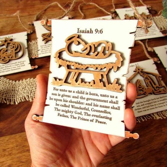 Nativity Scroll Ornament