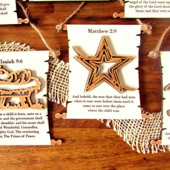 Nativity Scroll Ornament