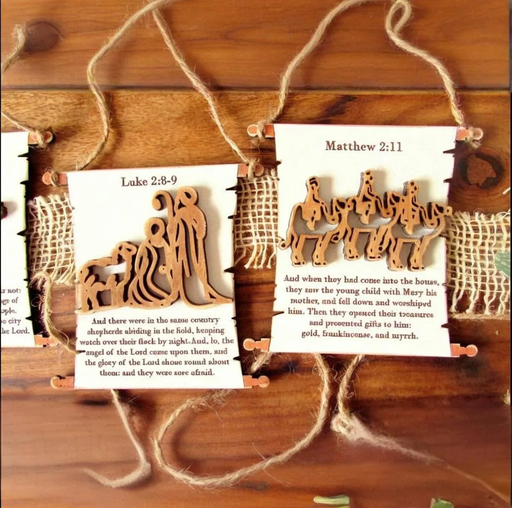 Nativity Scroll Ornament