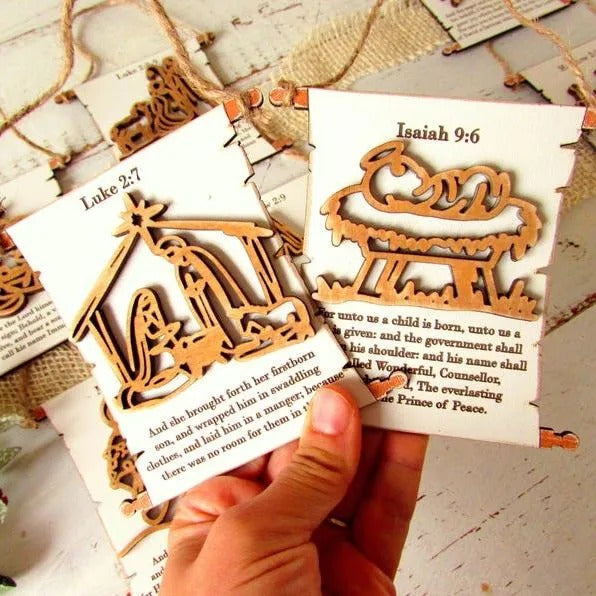Nativity Scroll Ornament