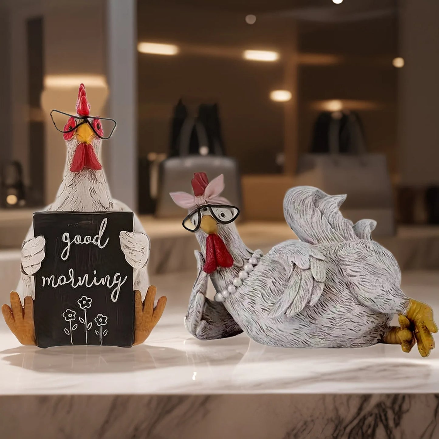 Good Morning Rooster Ornament