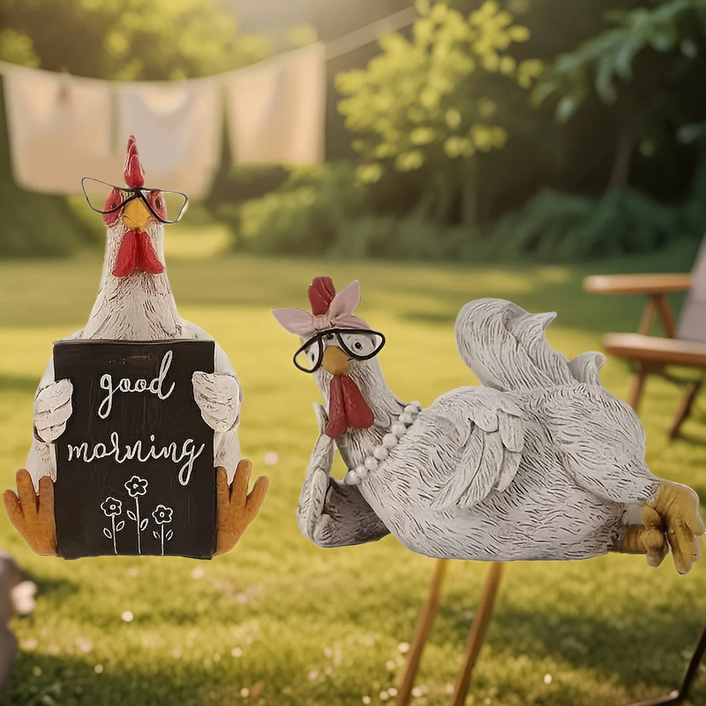 Good Morning Rooster Ornament