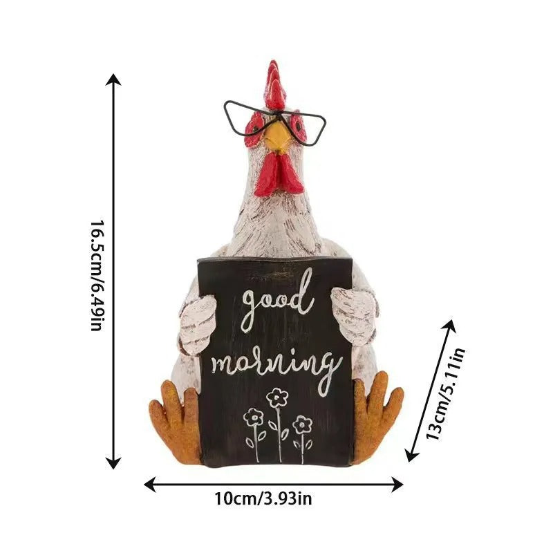 Good Morning Rooster Ornament