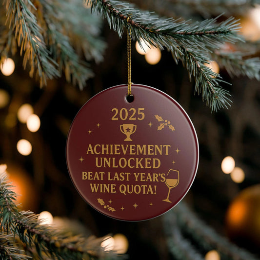 Achievement Unlocked 2025 Christmas Ornament