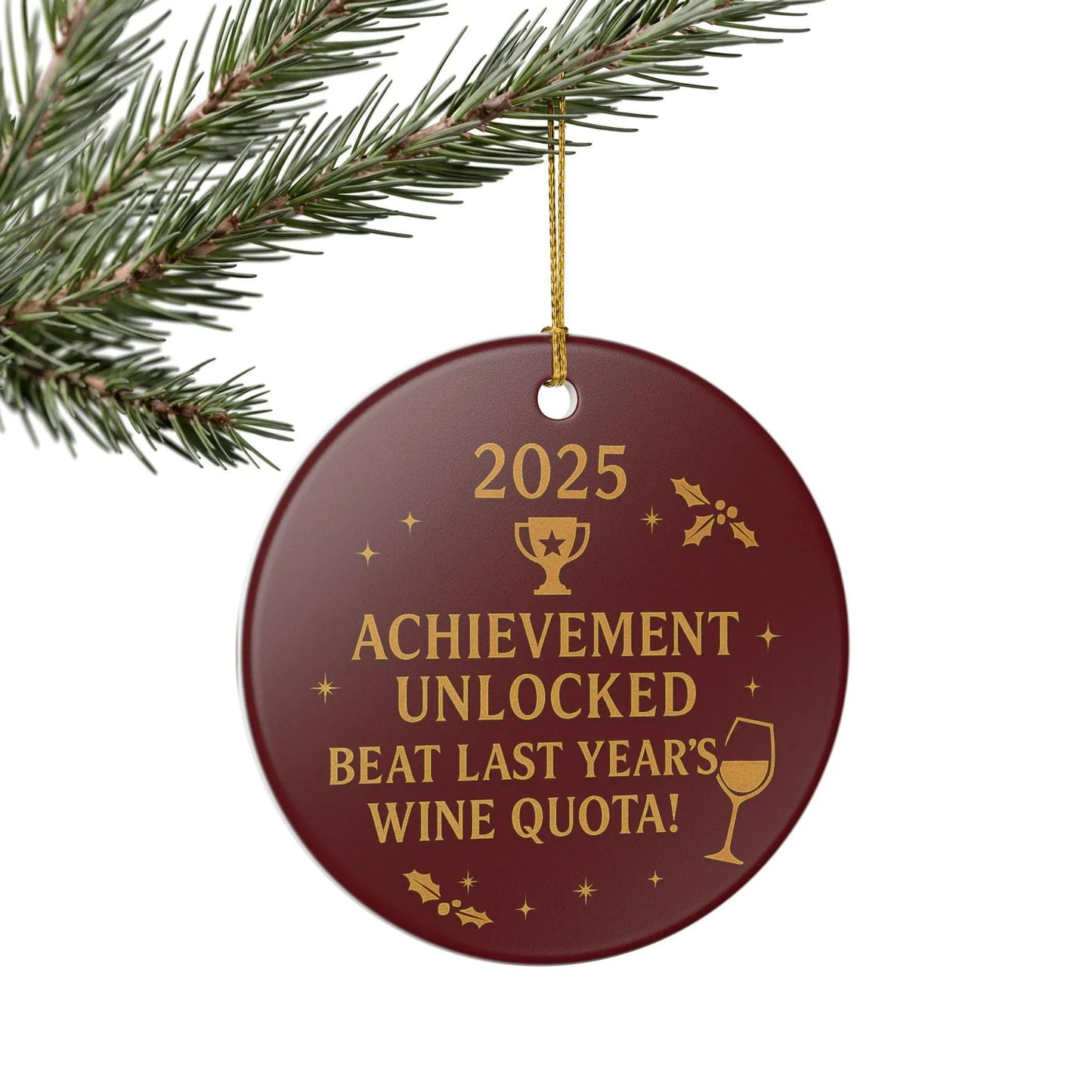 Achievement Unlocked 2025 Christmas Ornament