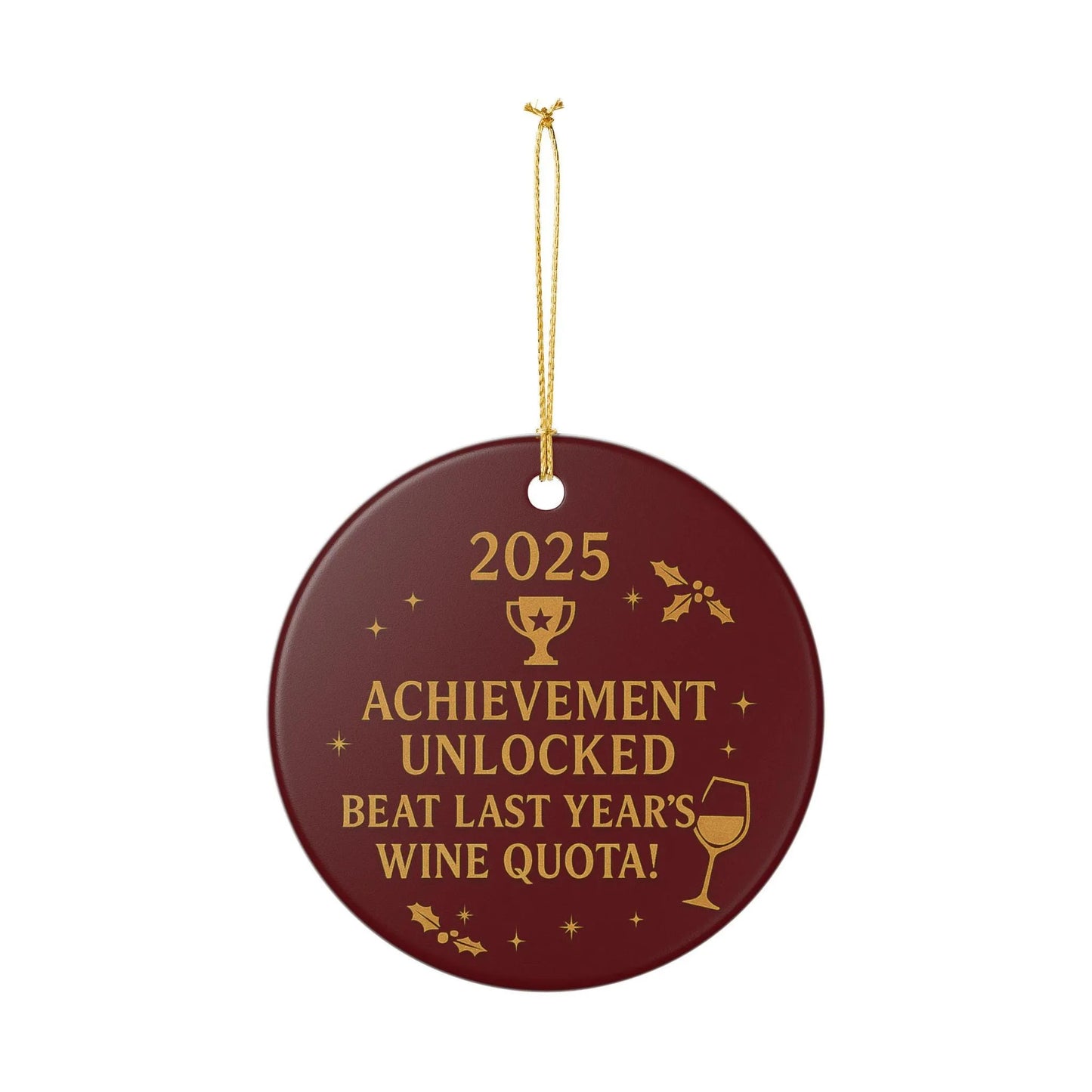 Achievement Unlocked 2025 Christmas Ornament