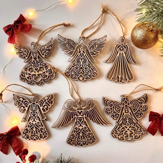 Wooden Angel Ornament – Delicate Holiday Grace
