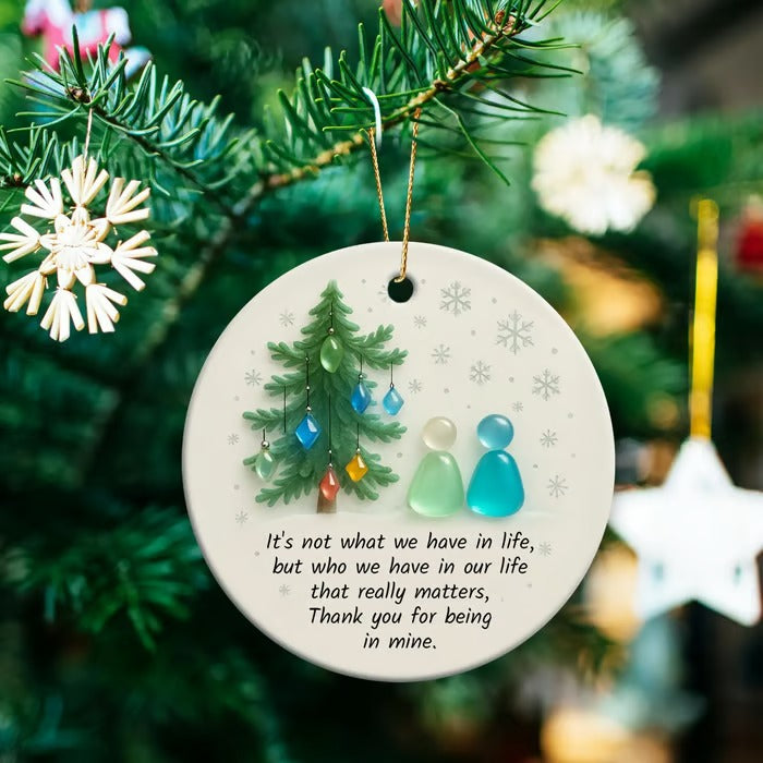 Sea Glass Timeless Friendship Ornament
