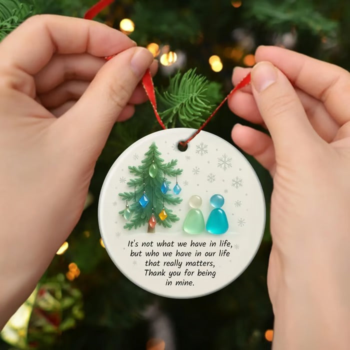 Sea Glass Timeless Friendship Ornament