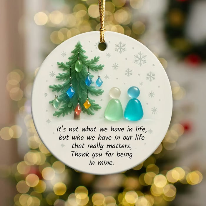 Sea Glass Timeless Friendship Ornament