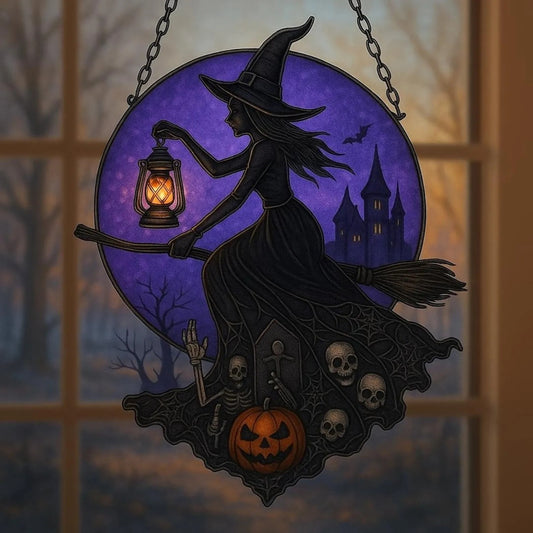 Witch Lantern Acrylic Suncatcher
