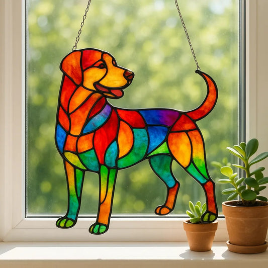 Dog Sun Catchers Window Hanging