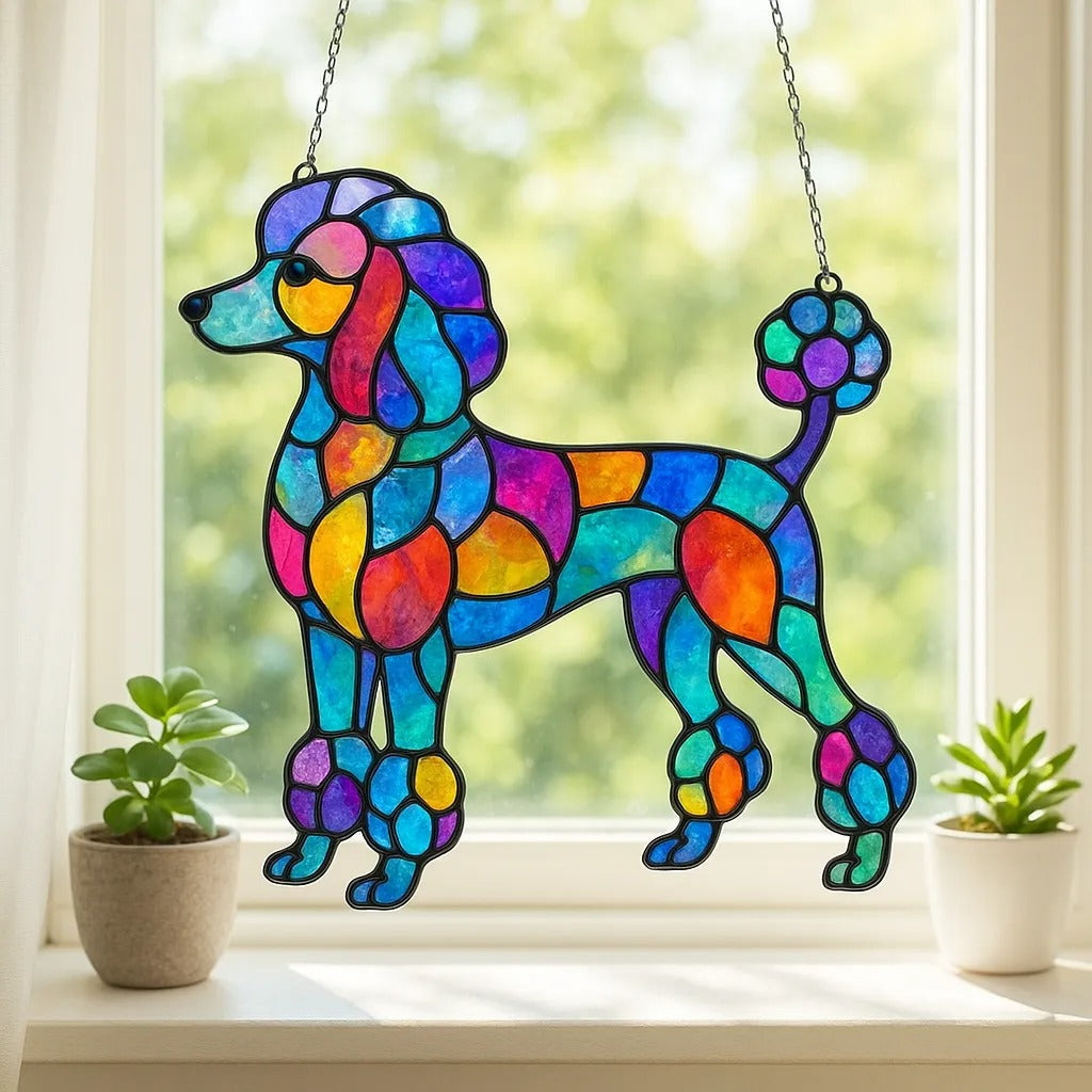 Dog Sun Catchers Window Hanging