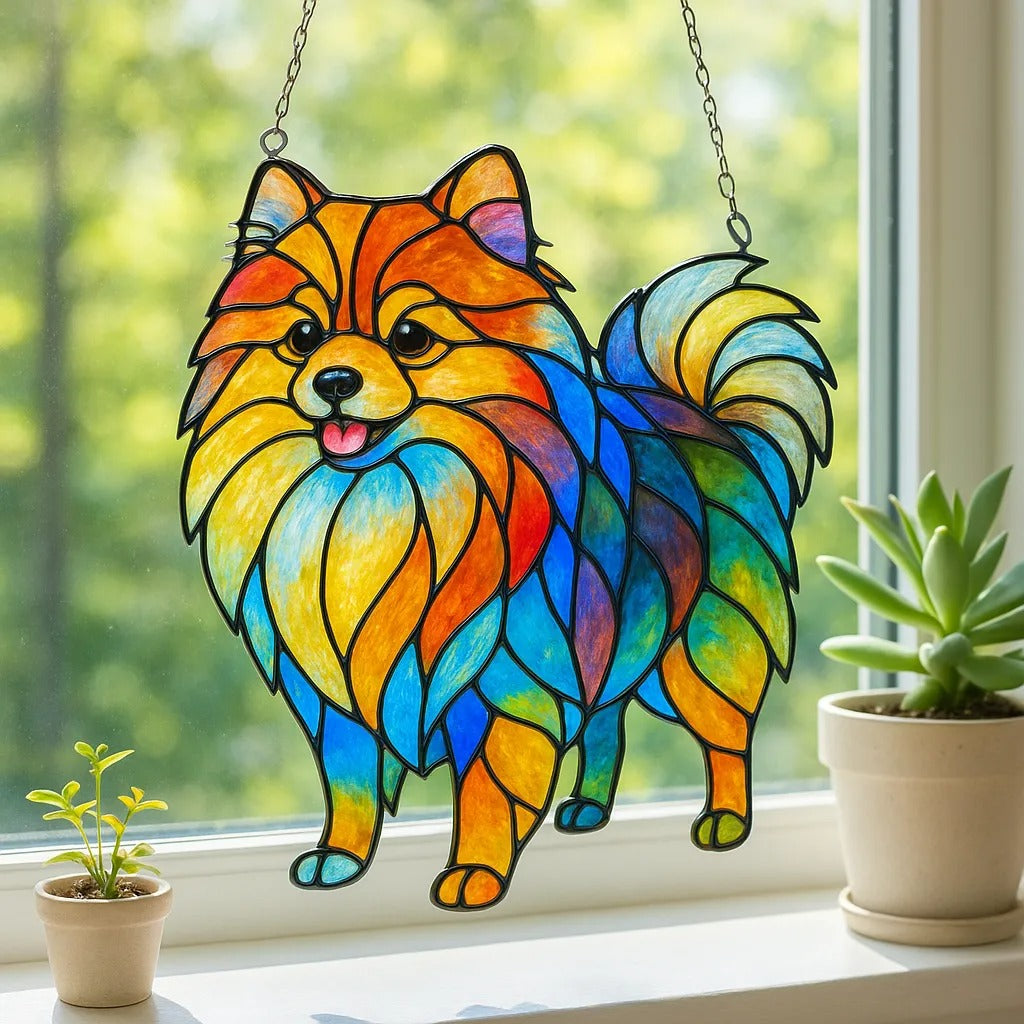 Dog Sun Catchers Window Hanging