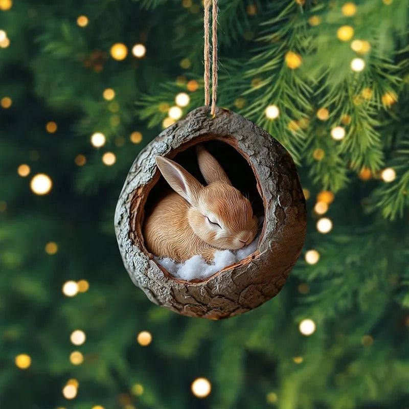 Owl Sleeping Ornaments