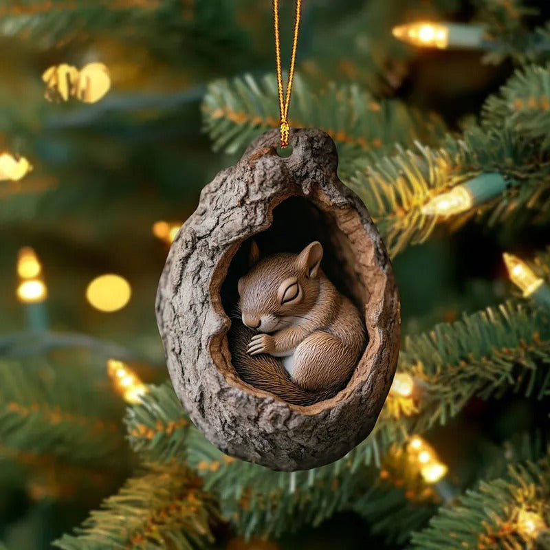 Owl Sleeping Ornaments