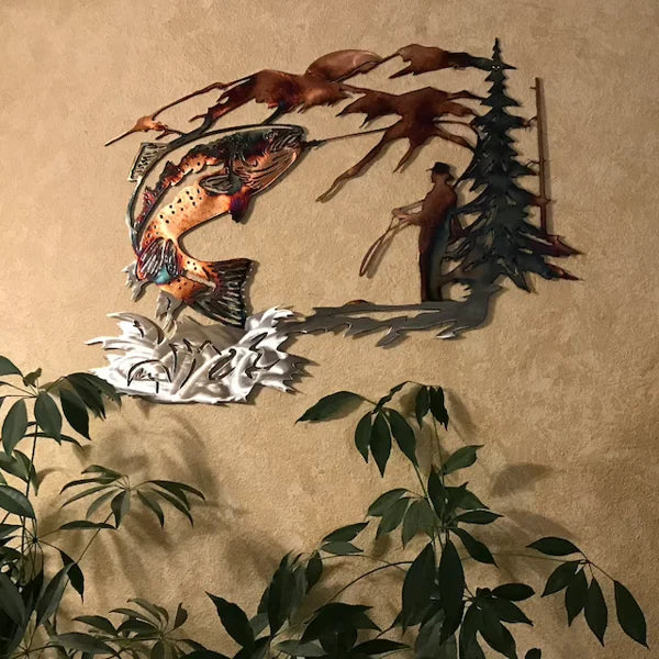Rustic Style Wild Animals Metal Wall Decoration Art