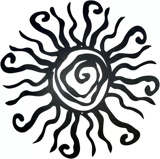 Wacky Sun Metal Wall Art