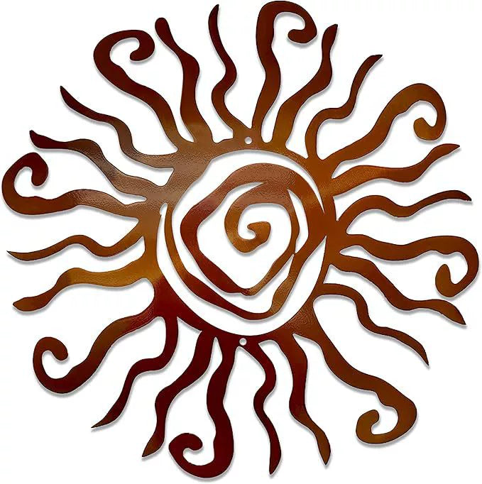 Wacky Sun Metal Wall Art