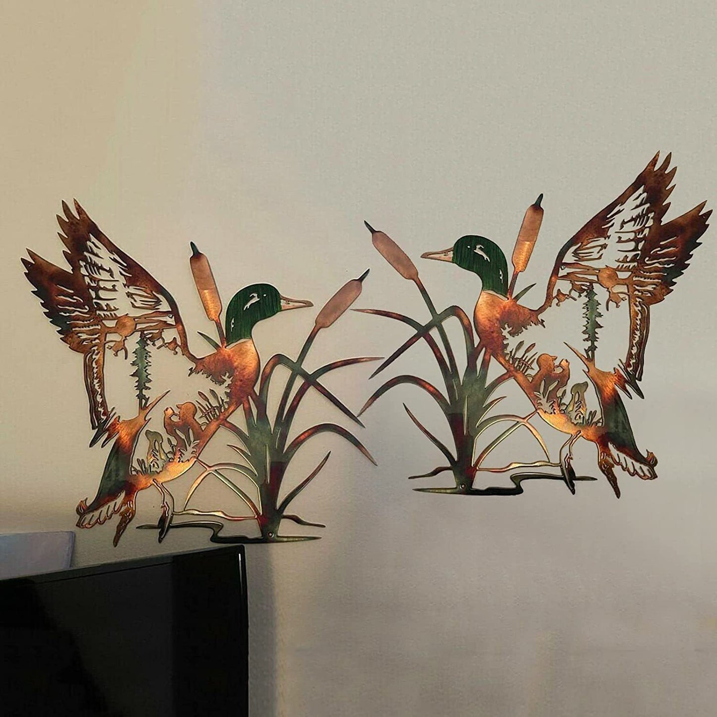 Rustic Style Wild Animals Metal Wall Decoration Art
