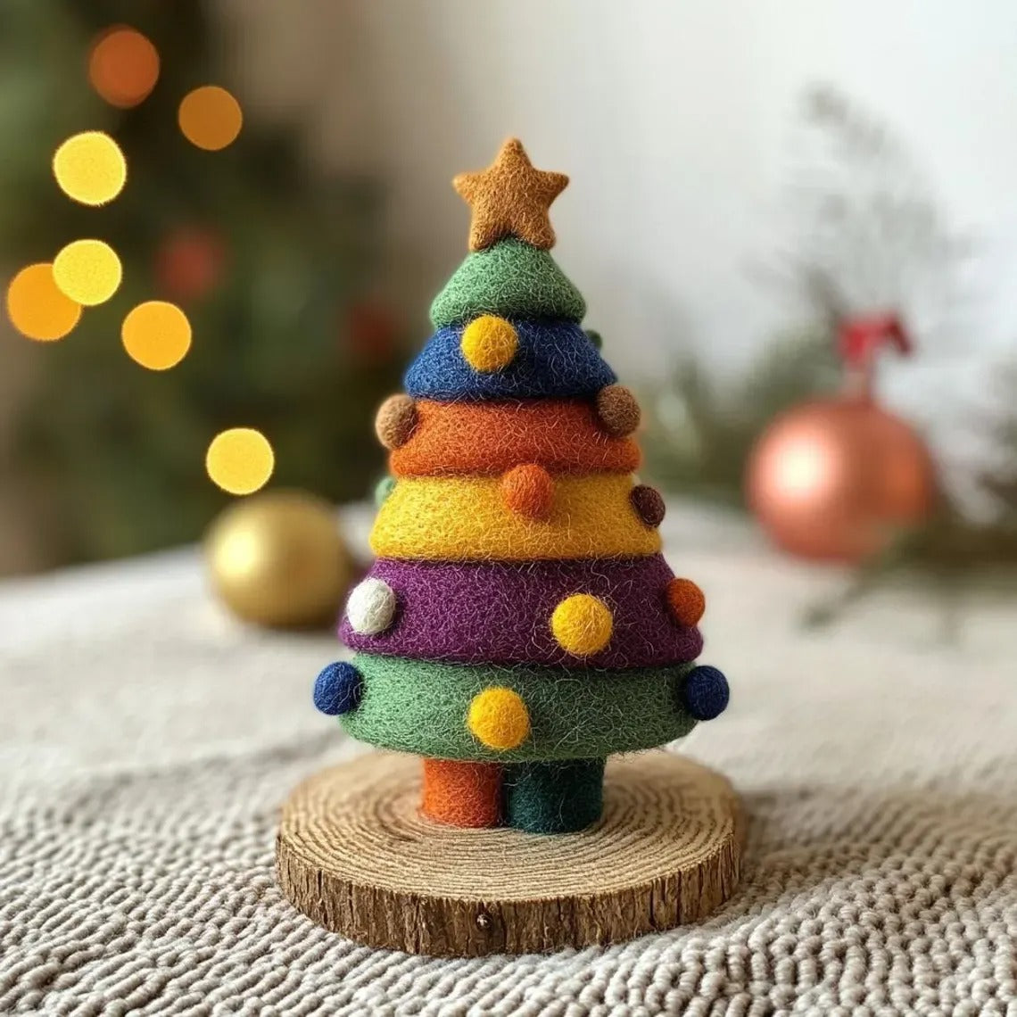 Handmade Felt Christmas Tree Ornament