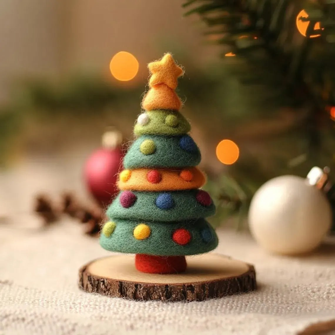 Handmade Felt Christmas Tree Ornament