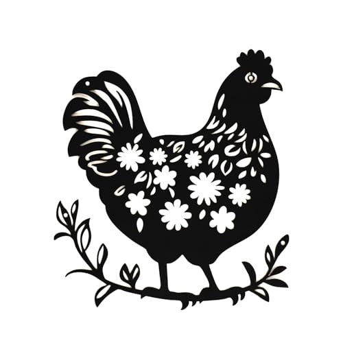 Chicken Hanging Metal Wall Art